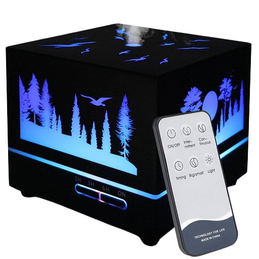 Светодиодный увлажнитель Wisdom с подсветкой гравировки