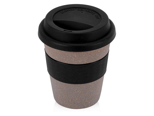 Стакан с силиконовой крышкой «Cafe»