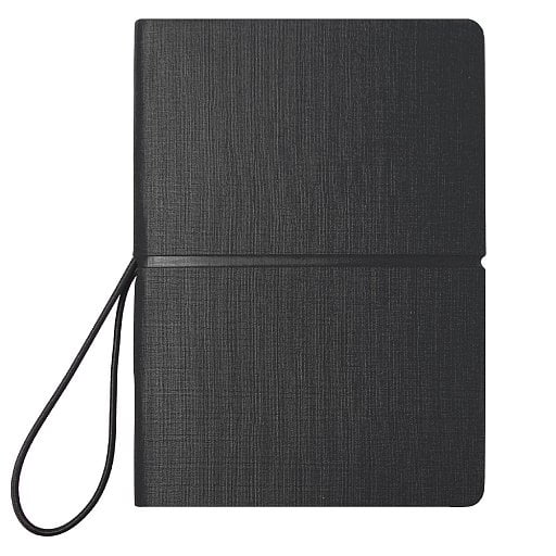 Блокнот А6 Van Diemen, со стикерами, в гибкой обложке c резинкой в линейку