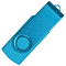 Флеш накопитель USB 2.0 Twister Assembly 16GB, пластик Софт Тач/металл