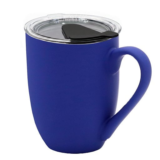 Кружка с крышкой Velvet Duo, софт тач