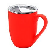 Кружка с крышкой Velvet Duo, софт тач