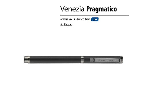 Ручка металлическая шариковая Venezia Pragmatico софт тач