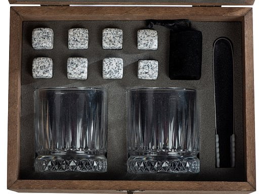 Набор для виски «Jack» с бокалами в подарочной шкатулке