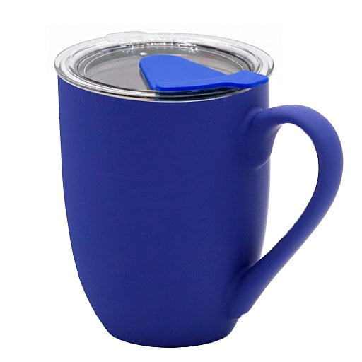 Кружка с крышкой Velvet Duo, софт тач