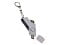 USB-флешка 2 в 1 поворотный механизм, c дополнительным разъемом Type-C с одноцветным металлическим клипом