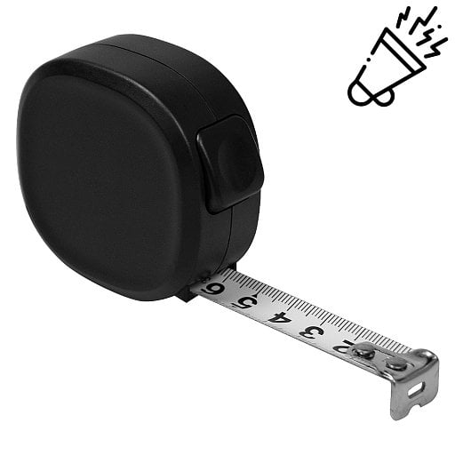 Рулетка Tools Trecker 3 м, пластиковая, с трещоткой и ремешком
