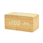 Многофункциональные часы - погодная станция с беспроводной зарядкой Многофункциональные часы - погодная станция с беспроводной зарядкой