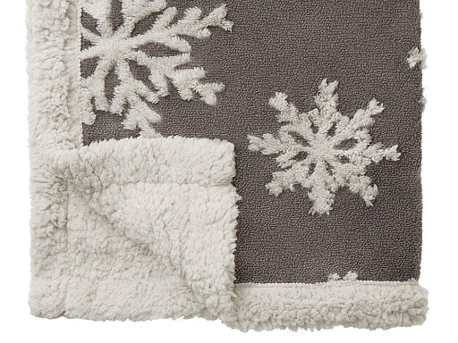 Плед Snowflake новогодний