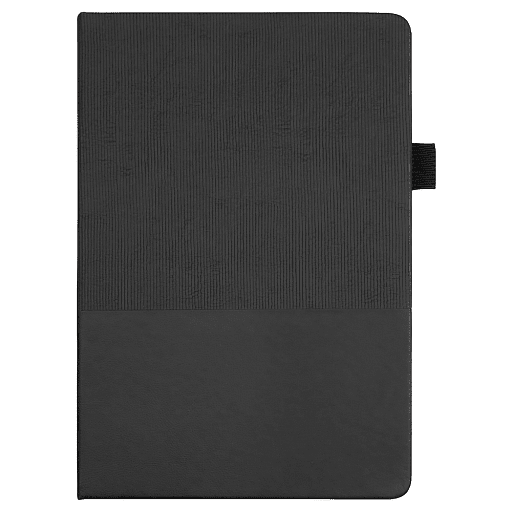 Блокнот А5 Burnie, в твердой обложке c резинкой и петлей для ручки в линейку