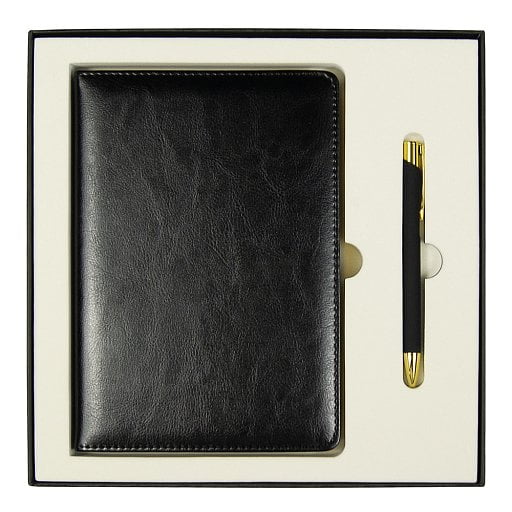 Набор подарочный Solution Duo (ежедневник City Nebraska, ручка Legend Soft Touch Mirror Gold)