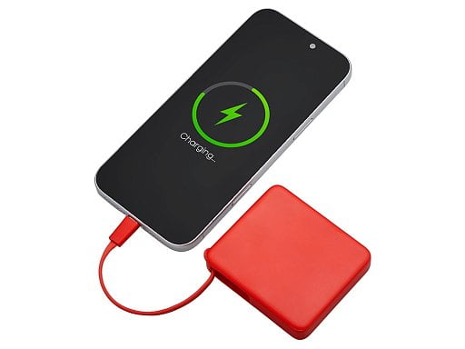 Внешний аккумулятор со встроенным кабелем USB-C Дэнси, 5000 мАч