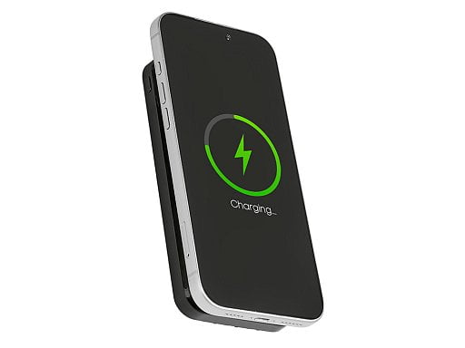 Магнитный беспроводной внешний аккумулятор со встроенными кабелями Мэни,быстаря зарядка, 10000 мАч