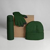 Набор подарочный GET WARM: перчатки, шапка, термос
