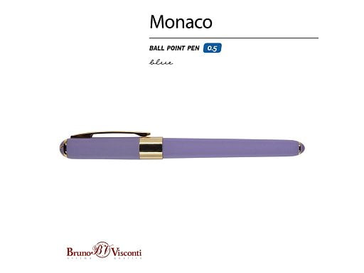 Ручка пластиковая шариковая Monaco, 0,5мм, синие чернила