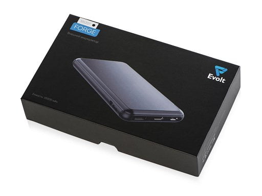 Внешний аккумулятор Forge v.2, металл, 10000 mah