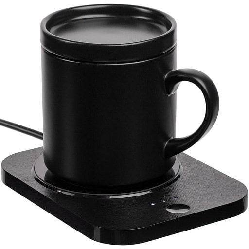 Кружка с подогревом и беспроводной зарядкой dualBase plus
