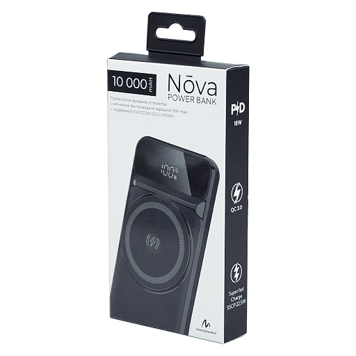 Внешний аккумулятор (powerbank) «Nova», 10 000 mAH