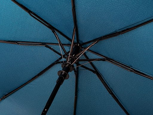 Зонт-полуавтомат Roof с куполом из переработанного пластика