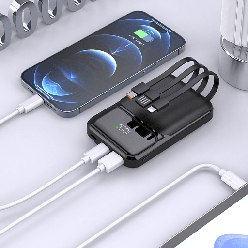 Внешний аккумулятор (powerbank) «Lumen», софт тач, 10 000 mAH