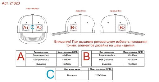Бейсболка с прямым козырьком Los Angeles