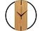 Деревянные часы с металлическим ободом Time Wheel