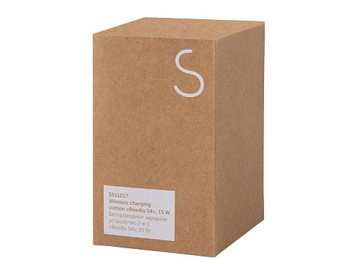 Беспроводное зарядное устройство 2-в-1 с подсветкой лого Reedia S4