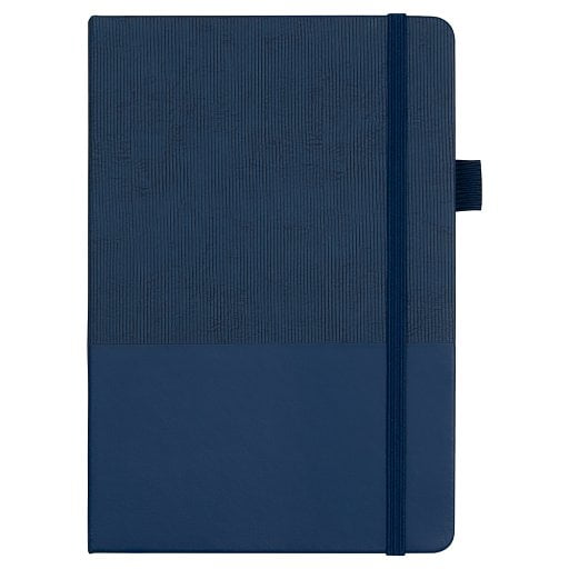 Блокнот А5 Burnie, в твердой обложке c резинкой и петлей для ручки в линейку