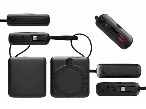 Магнитный беспроводной внешний аккумулятор c подсветкой лого Энчант, 10000 мАч