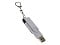 USB-флешка 2 в 1 поворотный механизм, c дополнительным разъемом Type-C с одноцветным металлическим клипом