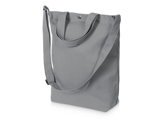 Сумка Helfer из хлопка на кнопке с регулирующейся лямкой