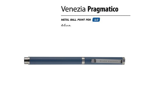 Ручка металлическая шариковая Venezia Pragmatico софт тач