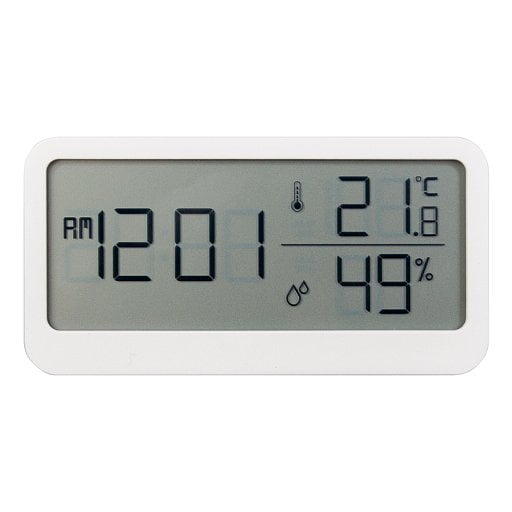 Часы настольные Chronos с термометром и гигрометром, с ж/к дисплеем