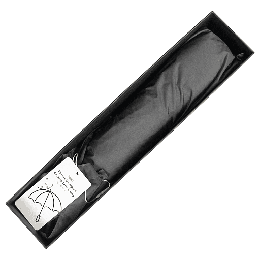 Зонт складной автоматический обратного сложения Forest Liverpool Reverse Safeclosing, диаметр 117 см, 10 панелей, с плавным закрытием, в подарочной коробке