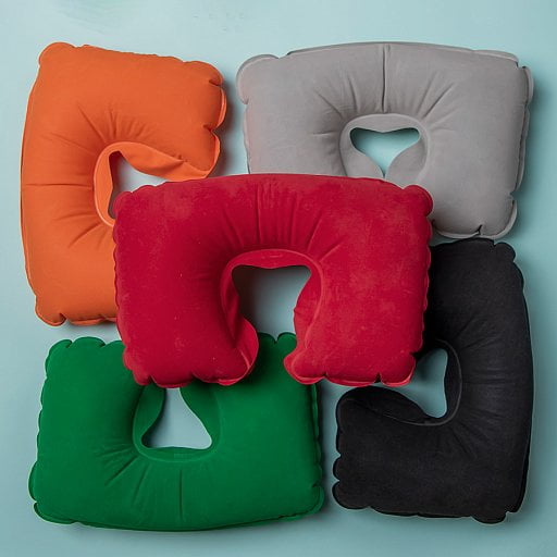 Подушка  надувная дорожная WAY в футляре, 43,5х27,5 см, твил