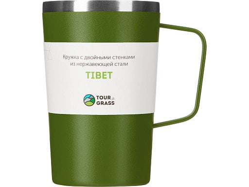 Стальная кружка с двойными стенками и порошковым покрытием Tibet