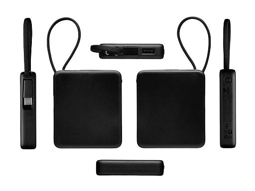 Внешний аккумулятор со встроенным кабелем USB-C Дэнси, 5000 мАч