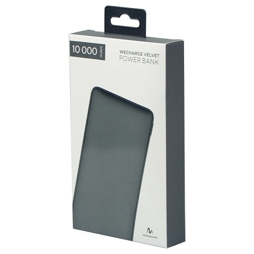 Внешний аккумулятор (powerbank) WeCharge Velvet, 10 000 mAH, 5V -2A, c цифровым дисплеем для контроля заряда