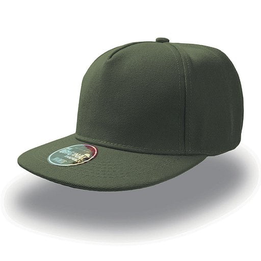 Бейсболка  SNAP FIVE  5 клиньев, плоский козырек, пластиковая застежка пвх