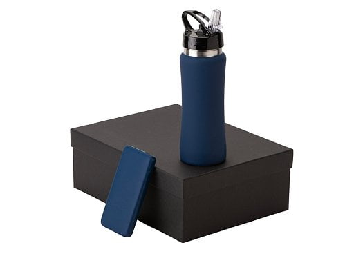 Подарочный набор с бутылкой для воды и повербанком С2, 10000 mAh