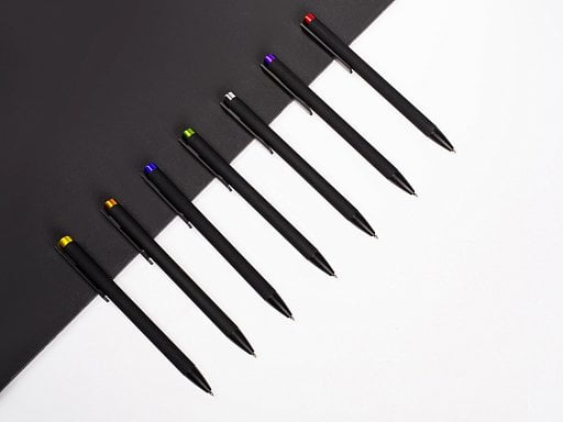 Ручка металлическая шариковая Taper Metal софт-тач с цветным зеркальным слоем