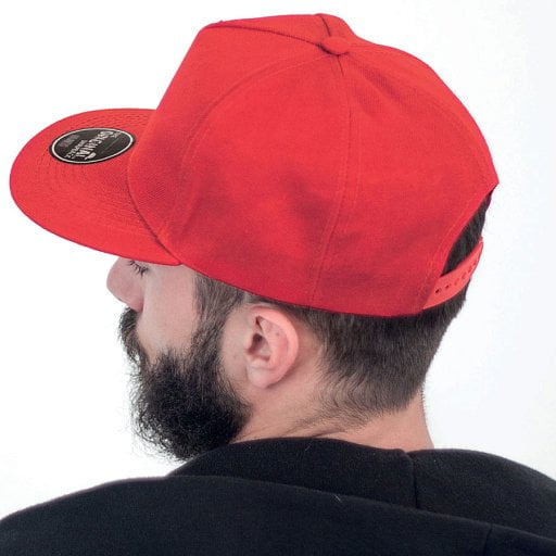 Бейсболка  SNAP FIVE  5 клиньев, плоский козырек, пластиковая застежка пвх