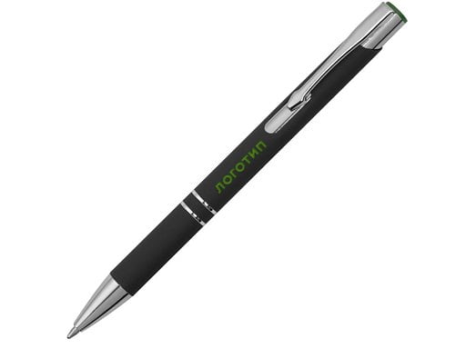 Ручка металлическая шариковая Legend Mirror Gum софт-тач с цветным слоем