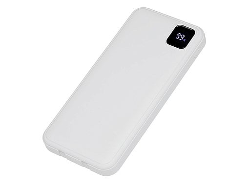 Внешний аккумулятор со встроенными кабелями Фрэйм, 10000мач