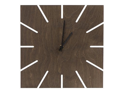 Часы деревянные Лулу квадратные, 28 см