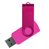 Флеш накопитель USB 2.0 Twister Assembly 16GB, пластик Софт Тач/металл