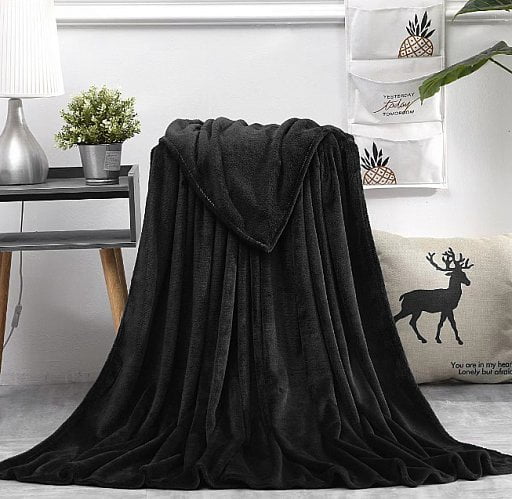 Плед мягкий флисовый Super Soft Comfort Travel, 125*170 см