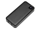 Внешний аккумулятор со встроенными кабелями Фрэйм Про, быстрая зарядка, 20000мач