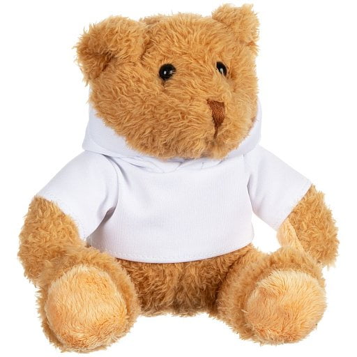 Мягкая игрушка Мишка Cuddleton в белом худи