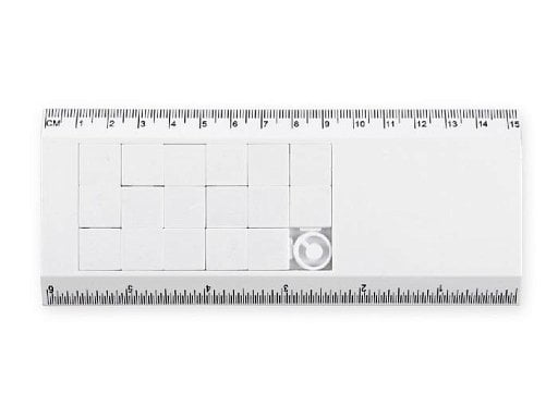 Линейка с игрой  Пятнашки 